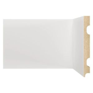 Kit Com 40 Barras Rodapé Mdf 1501 Moldufama 15mmx15cmx240cm Metro Linear 96m Branco