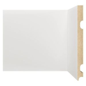 Kit Com 15 Barras Rodapé Mdf 2001 Moldufama 15mmx20cm Metro Linear 36m Branco