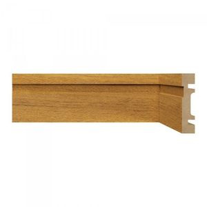 Kit Com 5 Barras Rodapé Mdf Resistente à Umidade 15mmx7cm 702 Moldufama Metro Linear 12m Turim