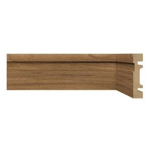 Kit Com 40 Barras Rodapé Mdf Resistente à Umidade 15mmx7cm 702 Moldufama Metro Linear 96m Imbuia