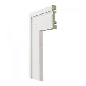 Kit Com 20 Barras Guarnição Mdf 702 Moldufama 15mmx7cm Metro Linear 48m Branco