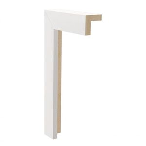 Kit Com 10 Barras Arremate Mdf 250 Moldufama 15mmx2,5cm Metro Linear 24m Branco