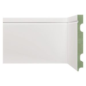 Kit Com 15 Barras Rodapé Mdf 1503 Resistente A Umidade Moldufama 15mmx15cm Metro Linear 36m Branco
