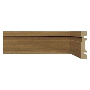 Kit Com 10 Barras Rodapé Mdf 15mmx7cm 702 Moldufama Metro Linear 24m Cedro