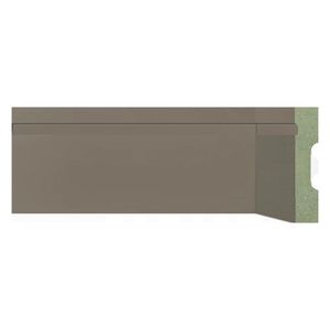 Kit Com 40 Barras Rodapé De Mdf 10cm X 15mm X 2,40m Frisado Resistente A Umidade Moldufama 1003 96m Cinza