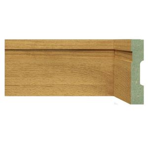 Kit Com 15 Barras Rodapé De Mdf 10cm X 15mm X 2,40m Frisado Resistente A Umidade Moldufama 1002 36m Carvalho Prime