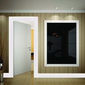Kit Com 3 Barras Rodapé De Mdf 5cm X 15mm X 2,40m Lisa Resistente A Umidade Moldufama 500 7,2m Branco