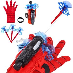 Luva Lança Teia Heroi Brinquedo Presente Meninos Top