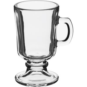 Crisa Irish Coffee Caneca Café 11x7x7cm 140ml Vidro Transp