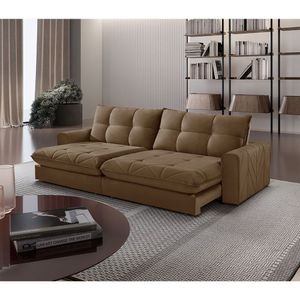 Sofá Firenze Veludo 02 Módulos De 80cm B25cm Meu Sofá Online B016 Veludo Marrom
