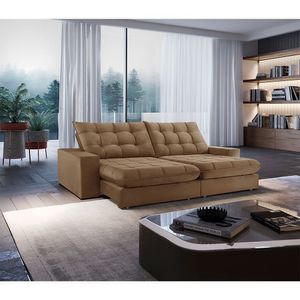 Sofá Livy Veludo 02 Módulos De 120cm B25cm Meu Sofá Online B016 Veludo Marrom