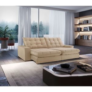 Sofá Livy Linho 02 Módulos De 120cm B25cm Meu Sofá Online A226 Linho Bege