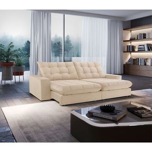Sofá Livy Linho 02 Módulos De 80cm B25cm Meu Sofá Online A294 Linho Creme