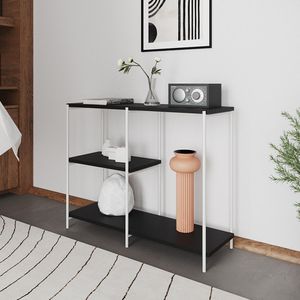 Aparador Industrial Artesania Branco E Preto 95cm Preto