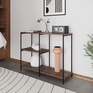 Aparador Industrial Artesania Preto E Imbuia 95cm Preto