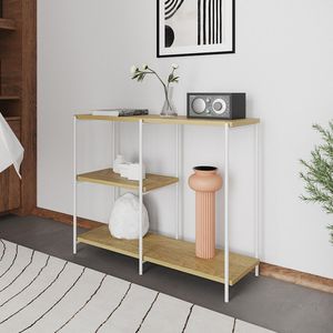 Aparador Industrial Artesania Branco E Feijó 95cm Preto
