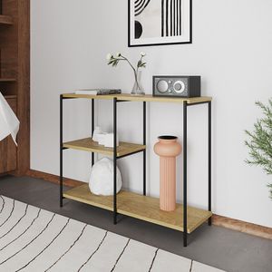Aparador Industrial Artesania Preto E Freijó 95cm Preto
