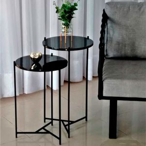 Conjunto De Mesa Lateral áquila Preto