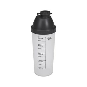 Shakeira 500 Ml Copo Transparente Tampa Preto Linha Nutri Coza Preto Coza