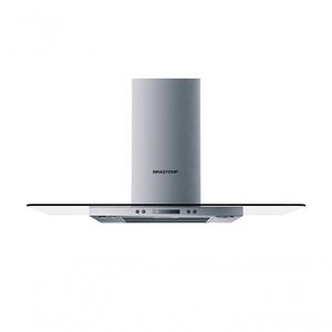 Coifa Vidro Plano Parede Brastemp 90 Cm - Bap90ar 220v