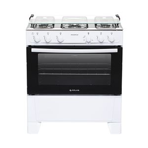 Fogão 5 Bocas Atlas Mônaco Plus Com Mesa Inox E Acendimento Automático Branco Bivolt