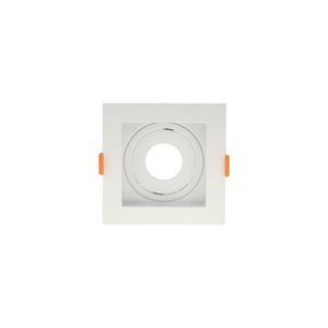 Spot De Embutir Recuado Nordecor Flea Para 1 Lâmpada Mr11 Quadrado Branco 6184