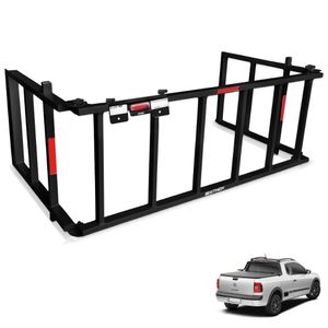 Extensor De Caçamba Saveiro 2010 A 2023 Rampa Preto Reforçado 350kg Gtnox