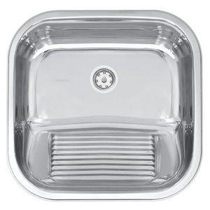 Tanque De Encaixe 23l Em Aço Inox Polido Tramontina Hera 40 X 40cm
