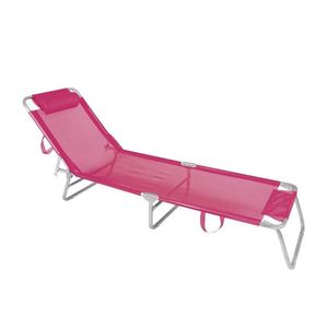 Cadeira De Praia Tipo Espreguiçadeira - Rosa - Mor