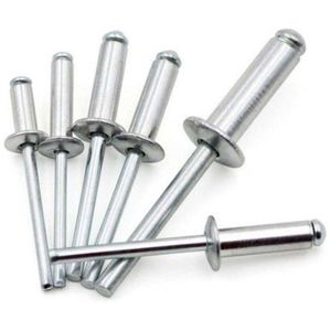 Rebite De Repuxo Alumínio 3.2 X 16mm 10 Peças Goma - Goma