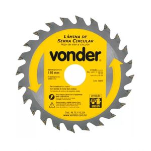 Jogo de Disco e Lamina Para Corte de Madeira 4 Pçs - Vonder