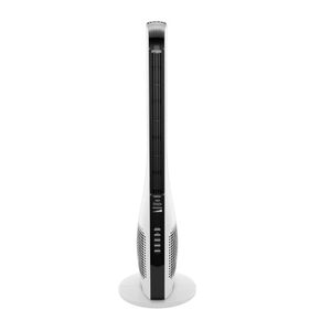 Ventilador Torre 110 Cm - Praxis Eletrodoméstico 220v Branco E Preto