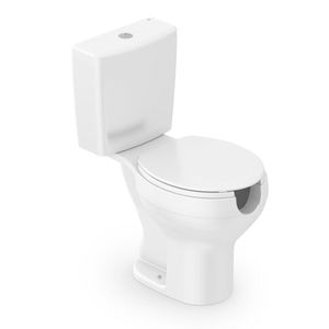 Kit 2 Vaso Sanitário Com Caixa Acoplada E Assento Com Abertura Acesso Incepa Branco Brilhante
