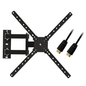 Kit Suporte Tv Articulado 10-55 Sbrp1040 + Cabo Hdmi 3mt