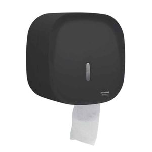Suporte Para Papel Higiênico Rolão 300mts Preto Invoq Premisse