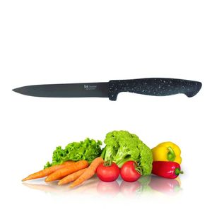 Faca De Cozinha Aço Inox Titânio Profissional 5 Premium