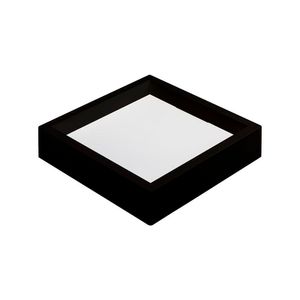 Painel De Led Nordecor Quadrado Kais De Sobrepor Recuado 24w Bivolt Preto 4000k Luz Neutra 4256