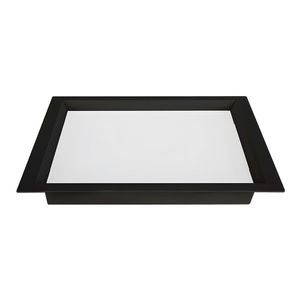 Painel De Led Nordecor Quadrado Kais De Embutir Recuado 36w Bivolt Preto 4000k Luz Neutra 4265
