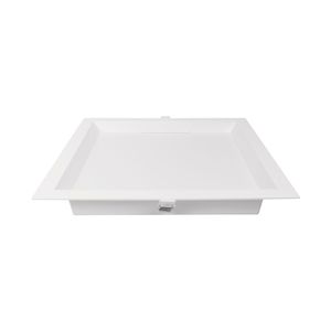 Painel De Led Nordecor Quadrado Kais De Embutir Recuado 24w Bivolt Branco 6500k Luz Branca 4196