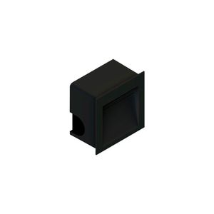 Balizador Save Energy Embutir Led 1,5w Bivolt Preto 3000k Luz Amarela Se-355.1505