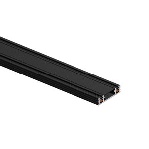 Trilho Magnético De Sobrepor Nordecor Magnetic Track Kay 6564 Com 1 Metro Preto