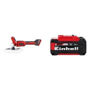 Kit Lixadeira Politriz Ce-cp 18-180 Li E - Solo 1 Bateria Power X-change 18v 5,2ah Plus Einhell Preto