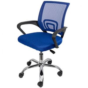 Cadeira De Escritório Giratória Or Design Tok Baixa Azul