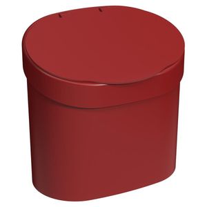 Lixeira Coza Basic Com Tampa 10902-0465 Em Polipropileno 4 L Vermelho