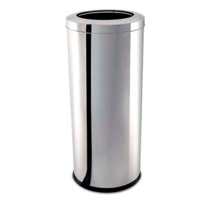 Lixeira Brinox Com Aro 3033-210 Em Aço 47 Litros Inox