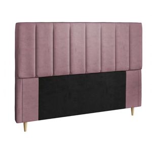 Cabeceira Para Cama Box Queen Dobuê Veneza Com Revestimento Rosê