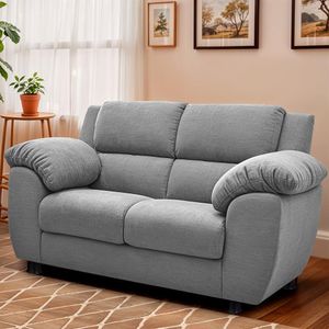 Sofá 2 Lugares Cama Inbox Paris Com 152cm De Largura Cinza Claro