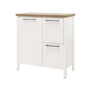 Aparador Buffet 1 Porta 2 Gavetas Bn-01 Branco