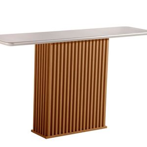 Aparador Para Sala De Estar Riviera 1,35x0,35 Castanho Cinamomo Off White
