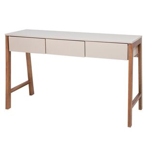Aparador Escrivaninha Paris Em Madeira Maciça E Mdf Natural fendi